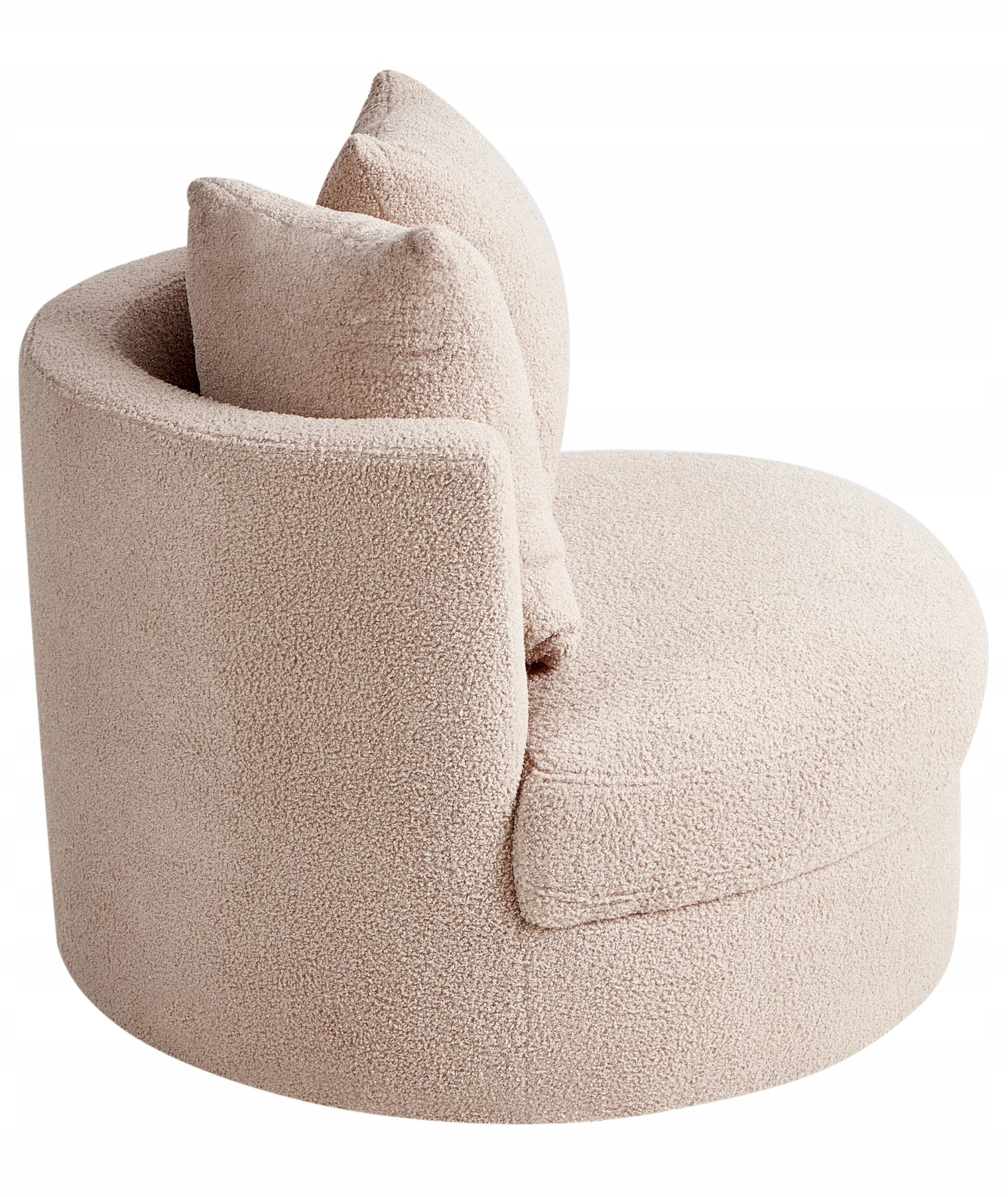 Fotel DALBY Boucle Beżowy – Elegancja i komfort w Twoim wnętrzu