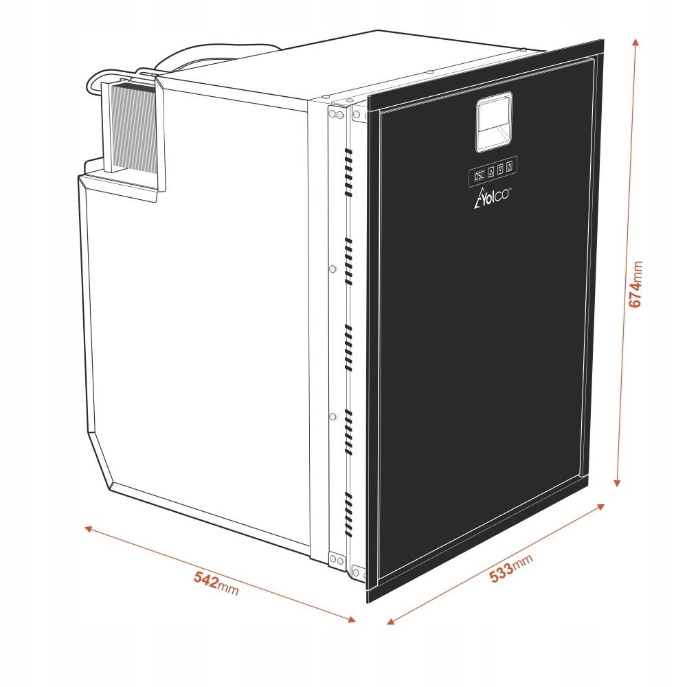 Wymiary i pojemność lodówki