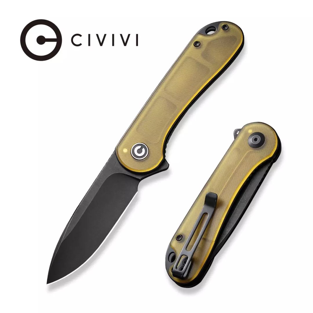 Nóż składany Civivi Elementum Flipper Bead Blasted Ultem, Black Stonewashed D2 – Idealny towarzysz na każdą wyprawę