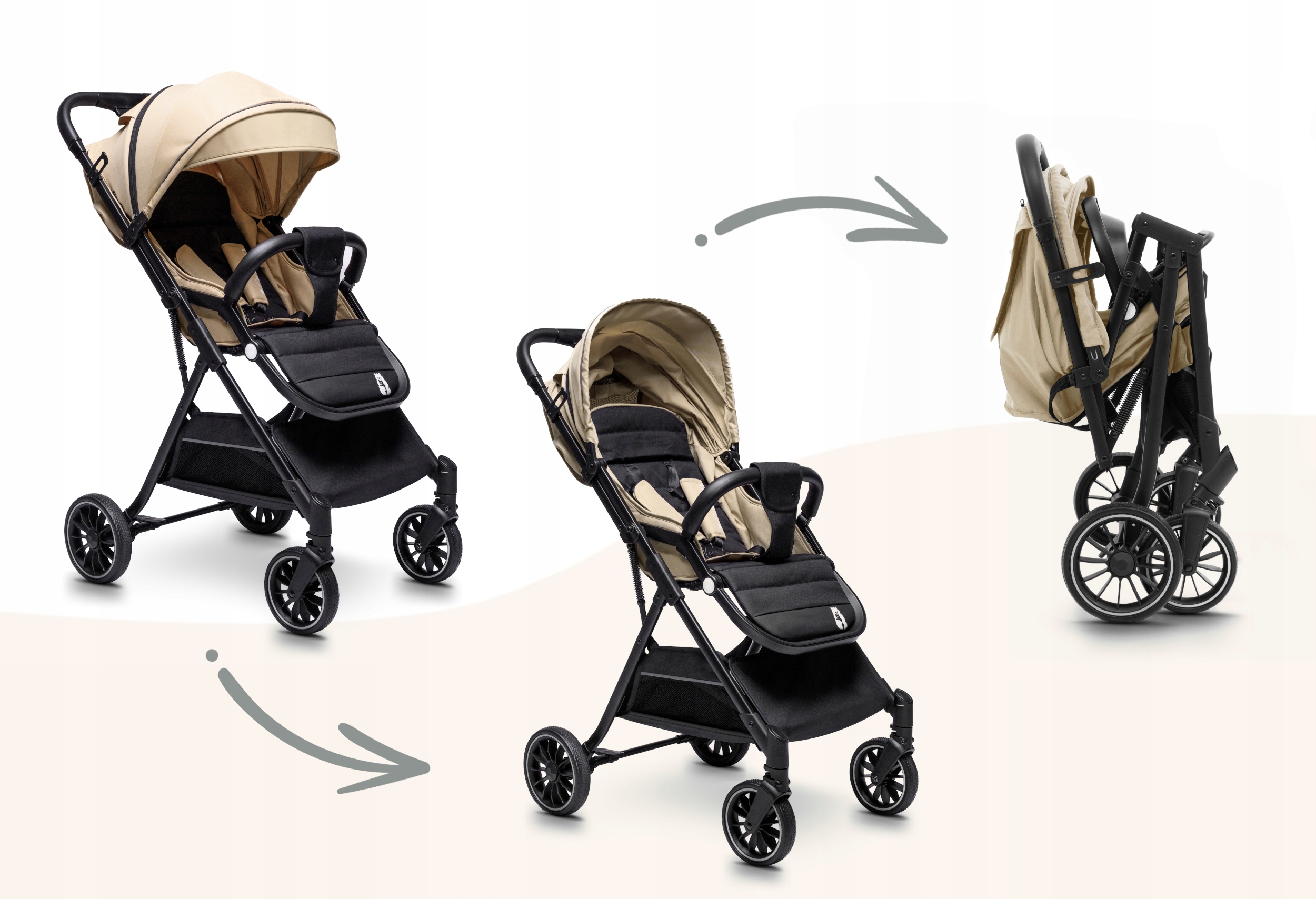 Bezpieczeństwo na pierwszym miejscu – 5-punktowe pasy i hamulce