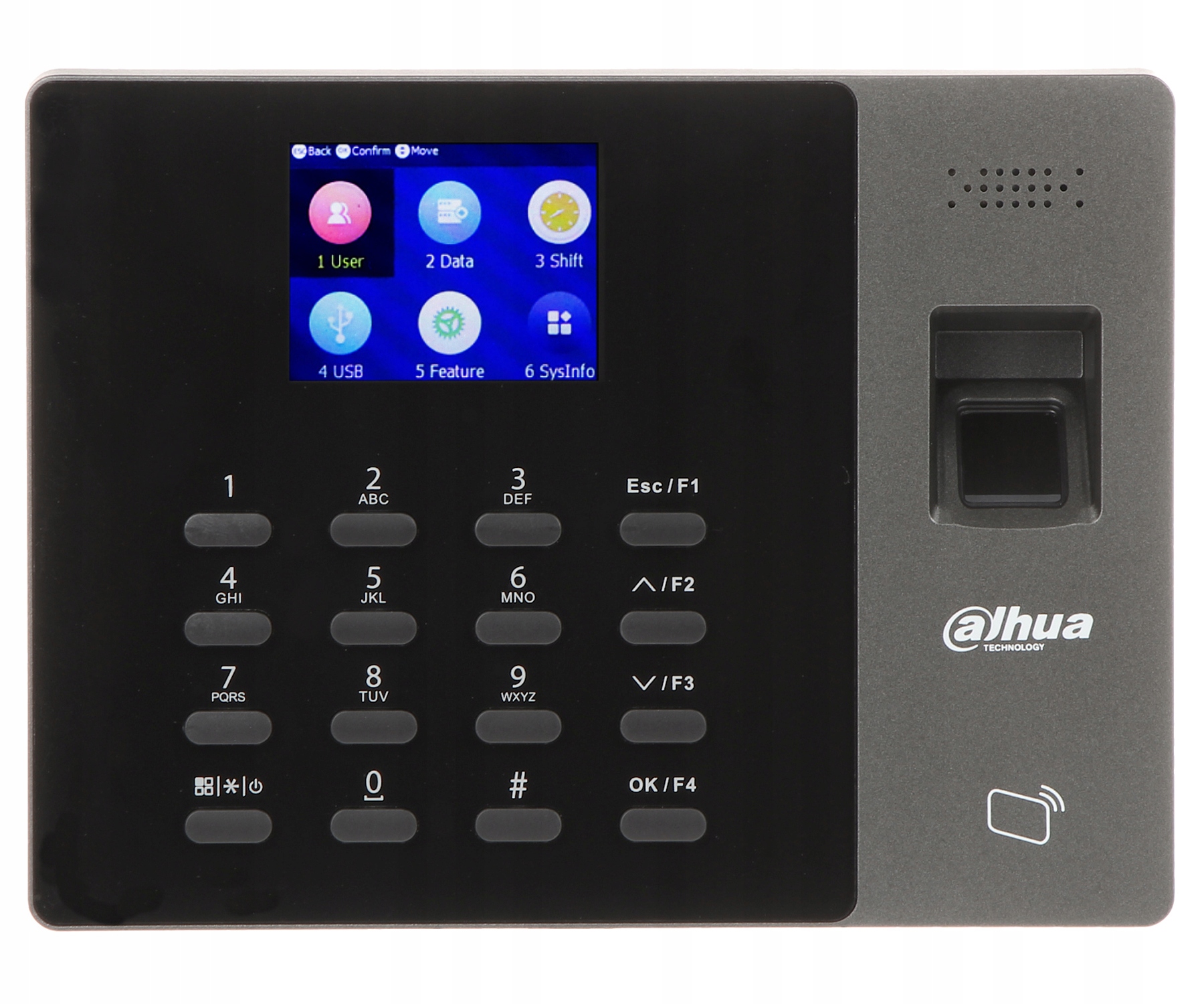 Pamięć dla 3000 użytkowników i odcisków palca