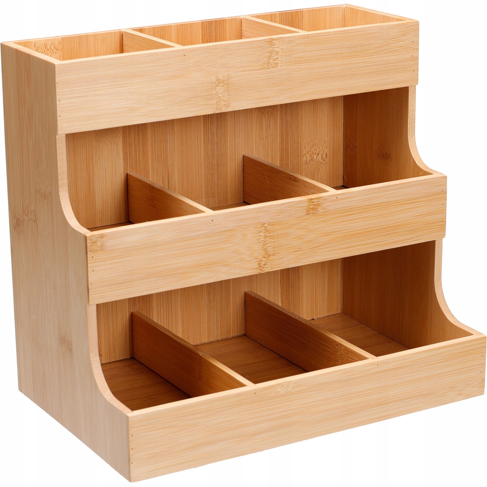 Bambusowy organizer kuchenny 26,3 x 16,5 x 24 cm – Idealne rozwiązanie do Twojej kuchni
