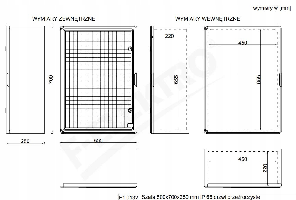 Obudowa z tworzywa 500x700x250 IP65 z drzwiami transparentnymi – Idealne rozwiązanie dla Twojego domu i ogrodu