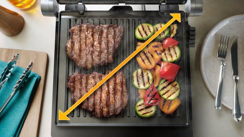 Powierzchnia grillowania 750 cm² – Grilluj więcej jednocześnie