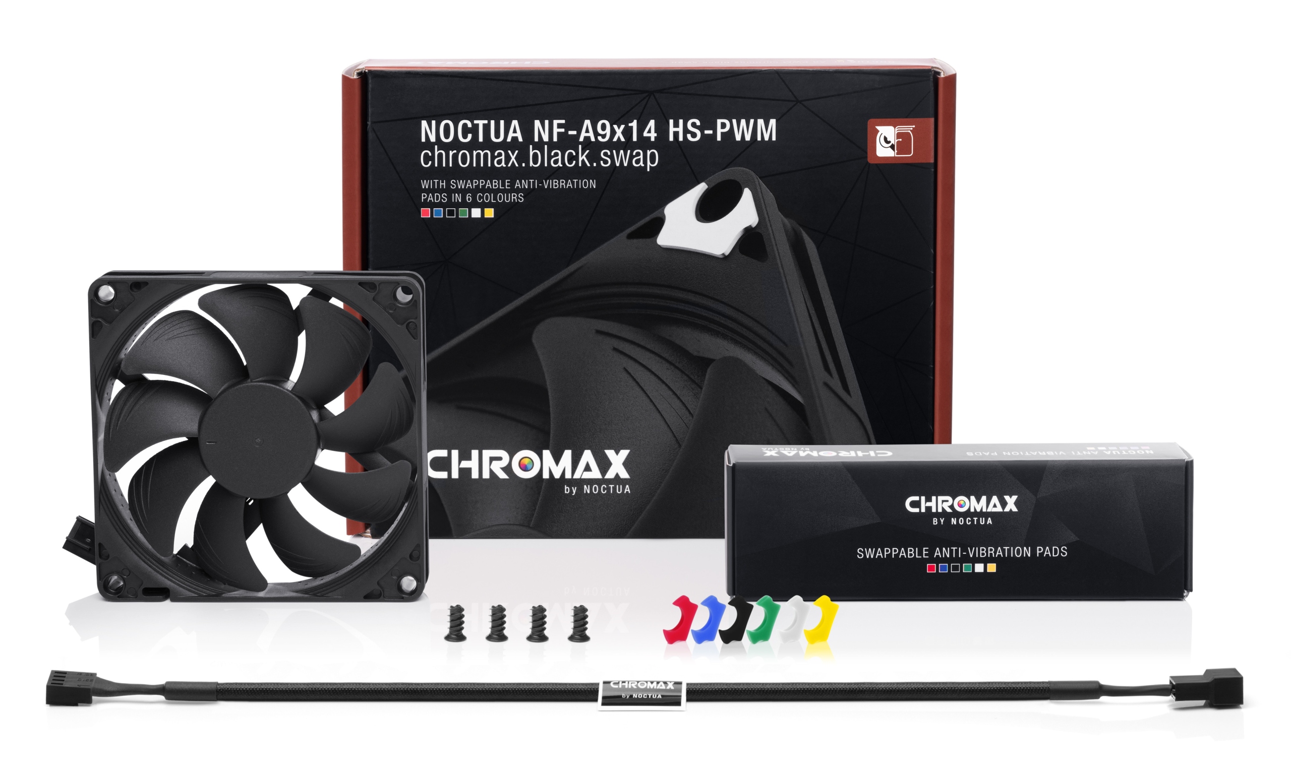 Wentylator NF-A9x14 HS-PWM chromax.black.swap – Wydajność i estetyka w jednym