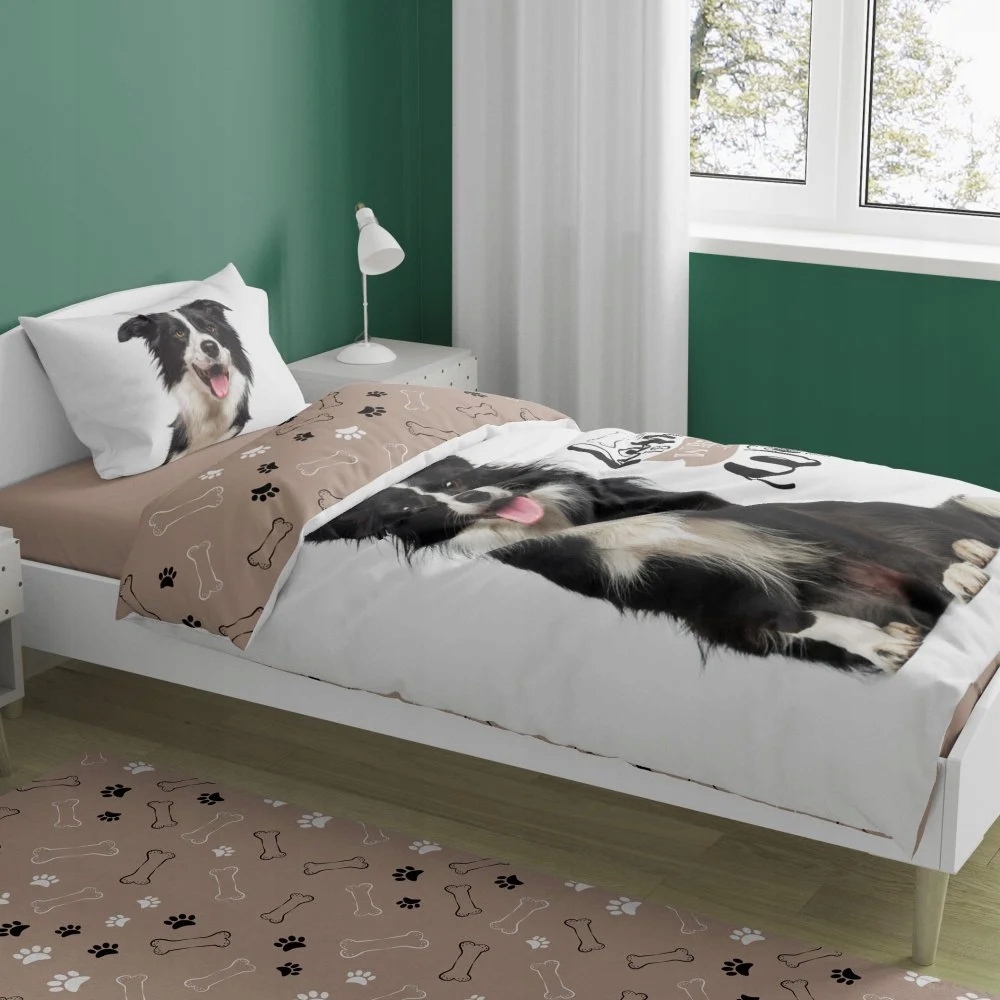 Młodzieżowa pościel z motywem Border Collie