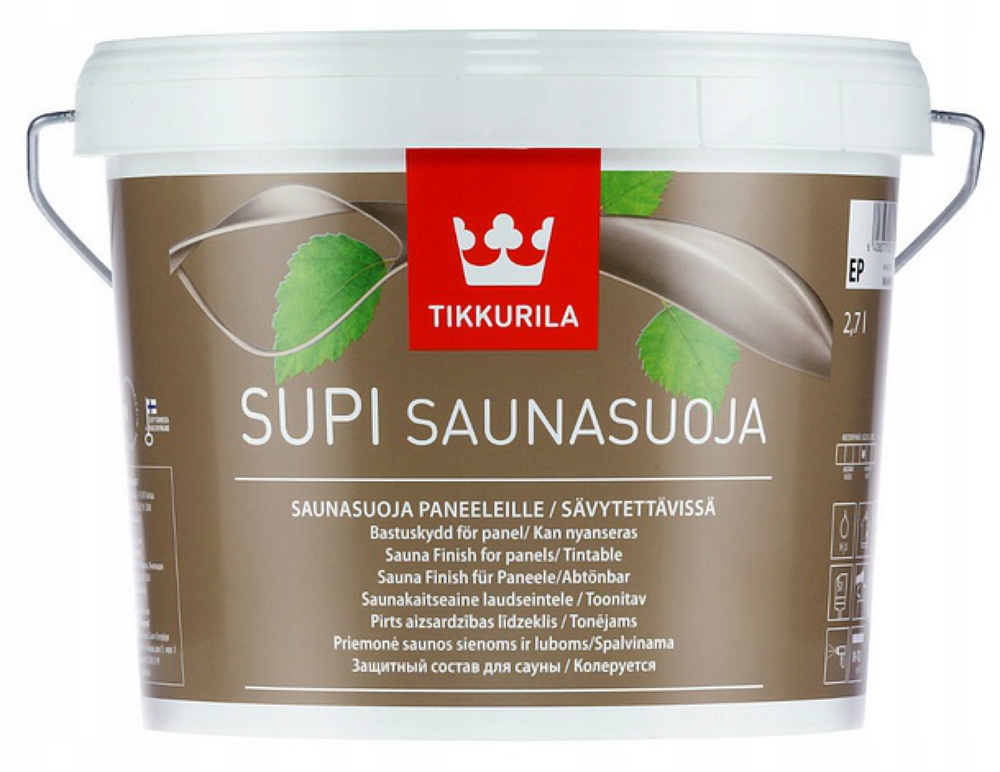 Tikkurila SUPI SAUNA FINISH 2,7 L EP – Idealna ochrona dla drewna w saunie