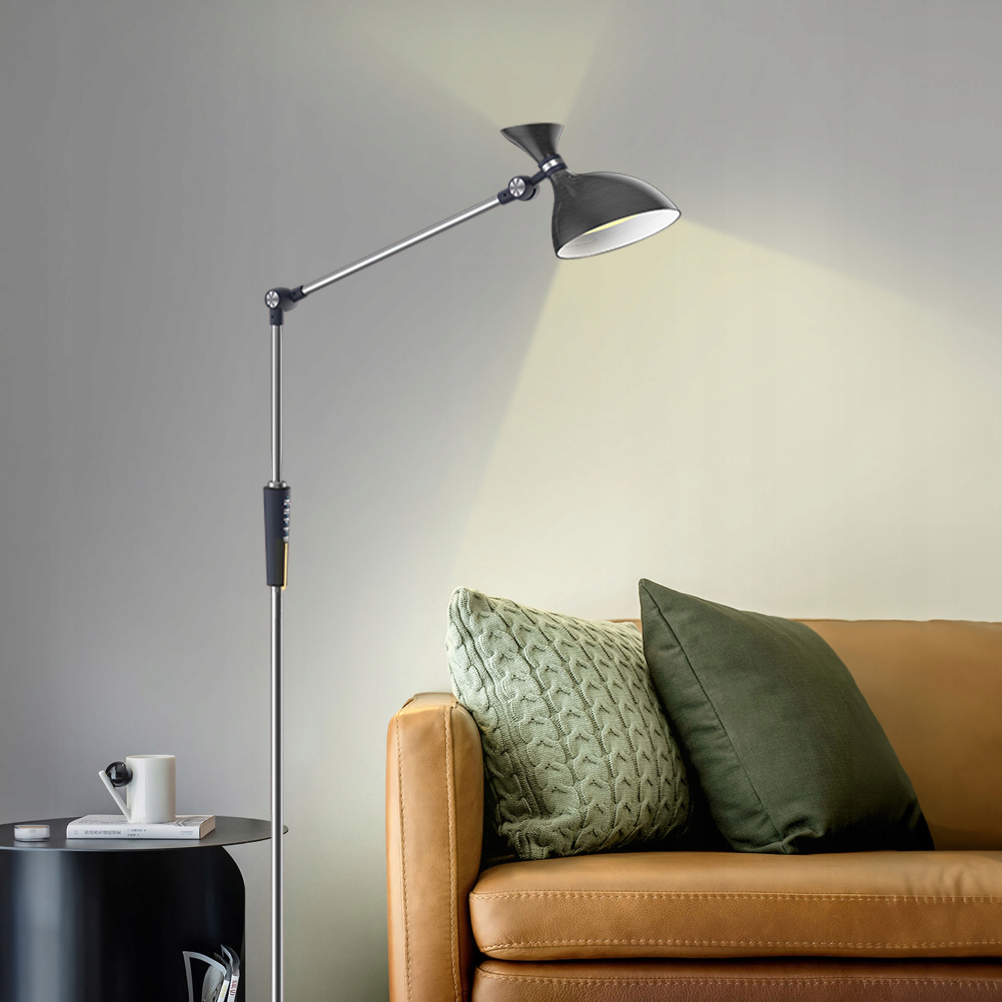 Lampa stojąca LED ze ściemniaczem i zmianą temperatury barwowej (KOM1025) – Idealne oświetlenie do każdego wnętrza