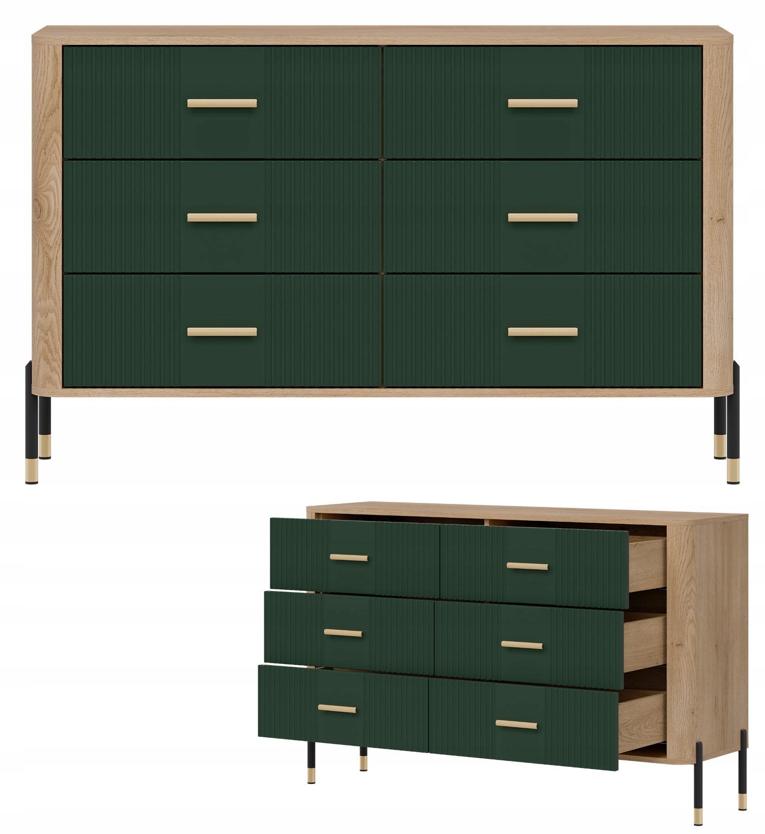 Nowoczesny design i symetria w komodzie DANTE DT04