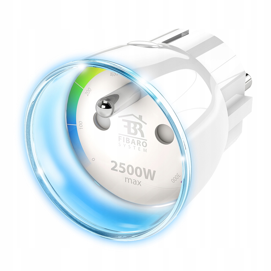 Główne cechy FIBARO Wall Plug E* – Pomiar mocy i wizualizacja poboru energii