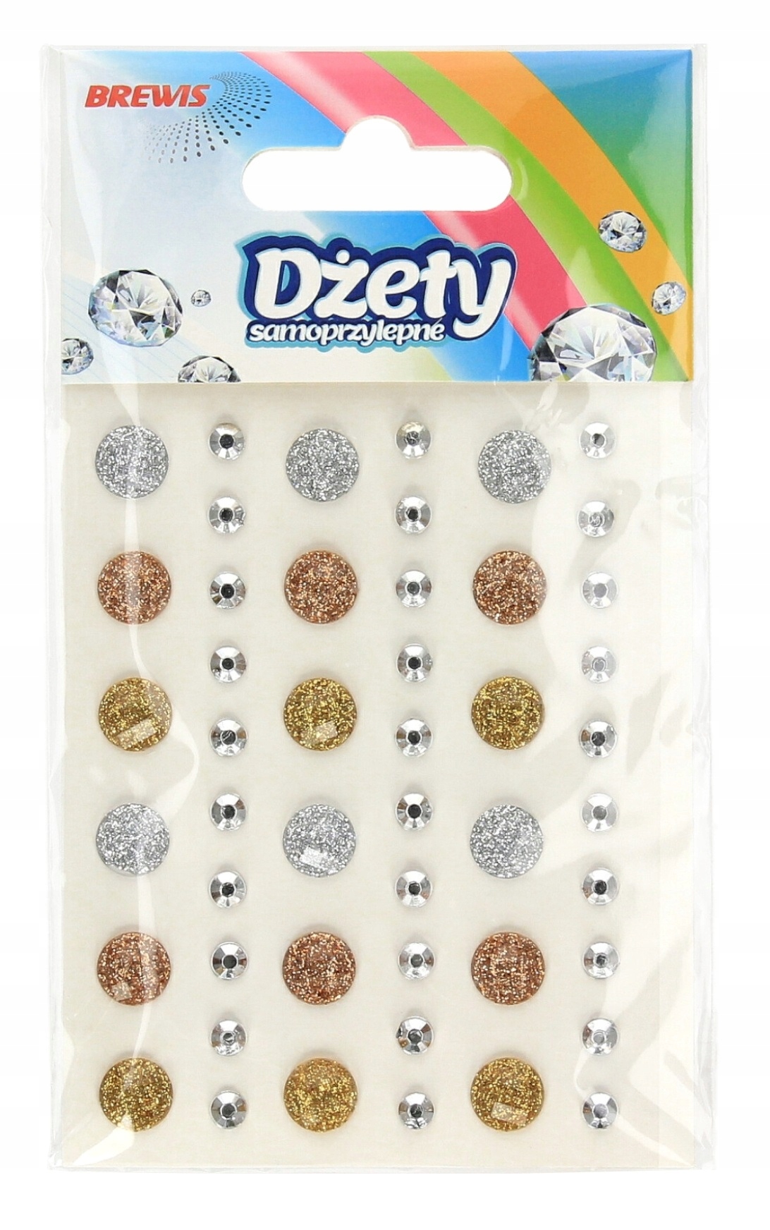 Dżety samoprzylepne 60 szt – Kreatywne dekoracje dla każdego