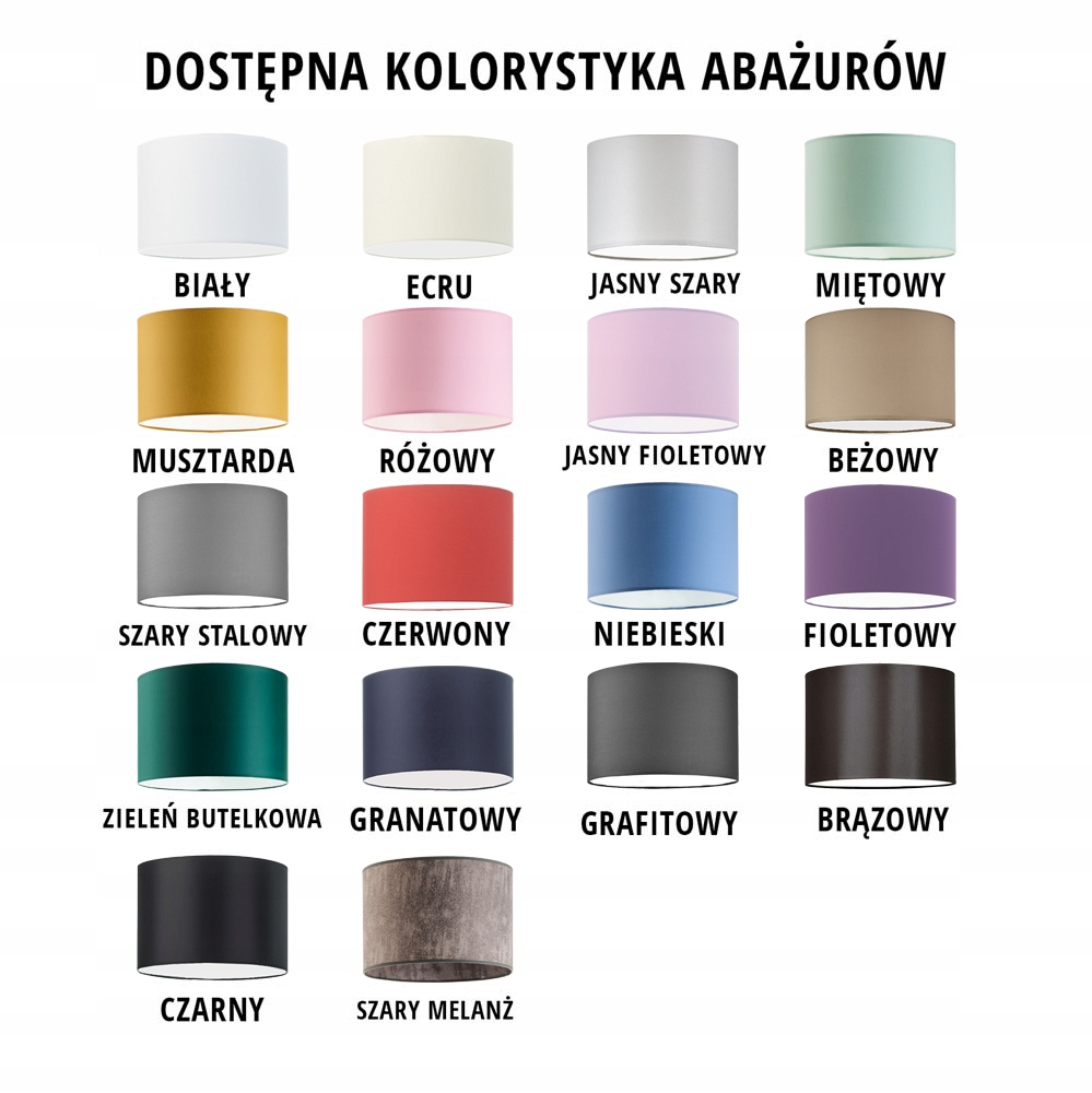 Wymiary i kolorystyka kinkietu CAPRI
