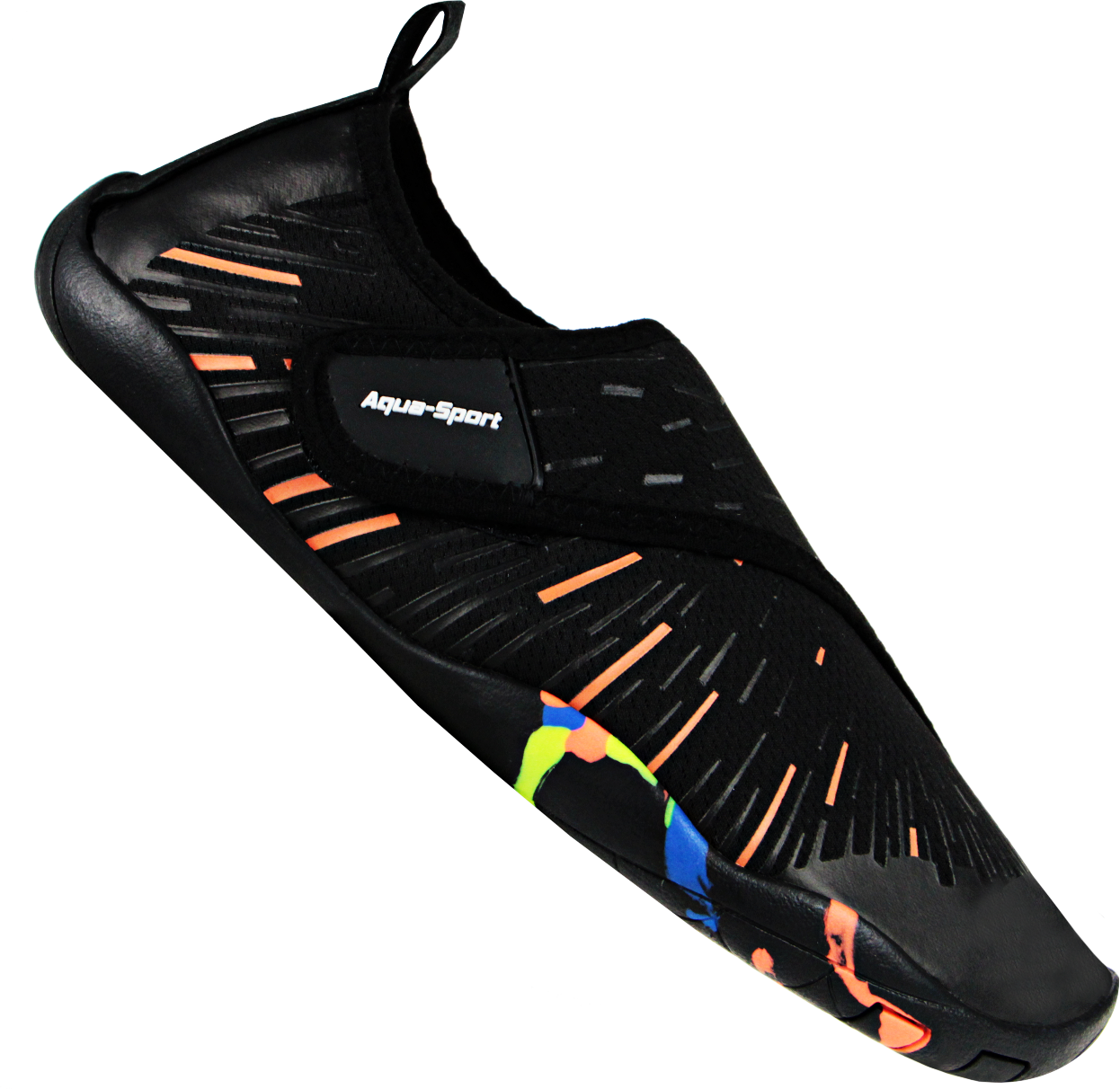 Aqua-Sport obuwie do wody Kaiman black-multi AS98401 – Idealne na wakacyjne przygody