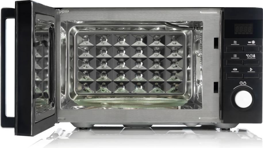 Wydajność mikrofalowa 900 W i grillowa 1000 W