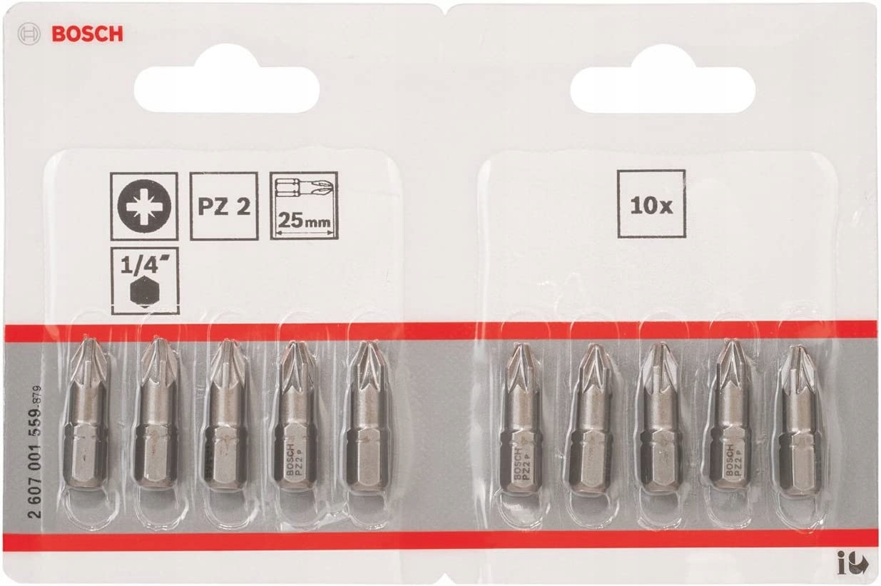 BIT PZ2 25 mm 10PC – Niezawodne końcówki wkręcające do Twojego domu