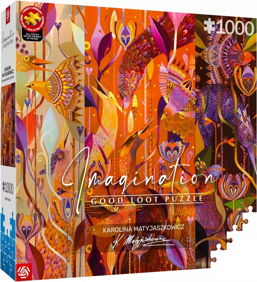 Puzzle 1000 Karolina Matyjaszkowicz Tryptyk – Dotknij sztuki w swoim domu