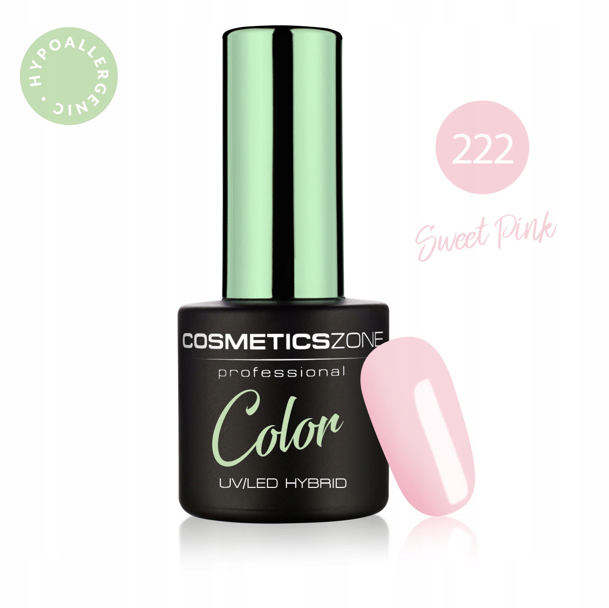 COSMETICS ZONE LAKIER HYBRYDOWY KOLOR 7ML - NR 222 EAN (GTIN) 5903876981020