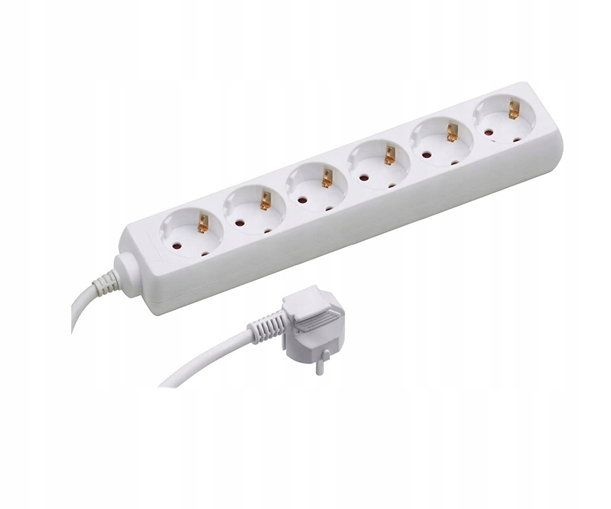 Przedłużacz listwowy Bellight 5 m z 6 gniazdami – Niezbędny w każdym domu