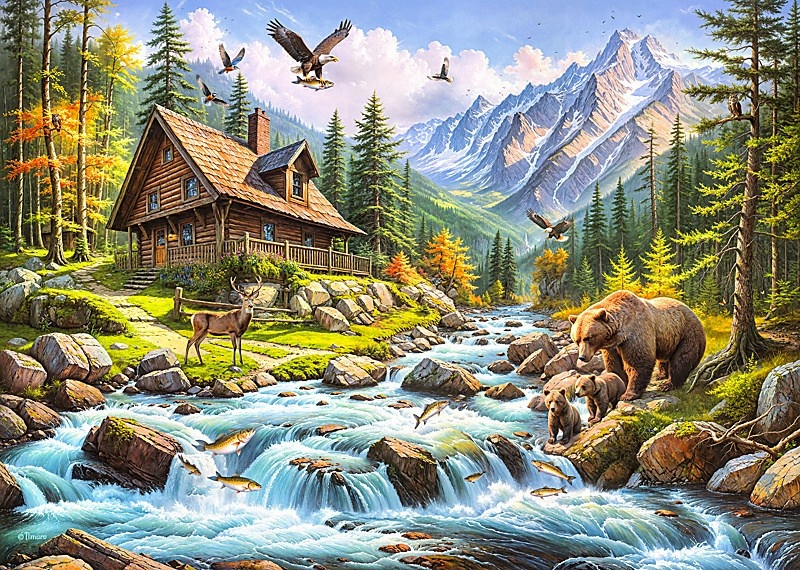 Puzzle 1000 CherryPazzi The Living Valley – Doskonała zabawa dla całej rodziny