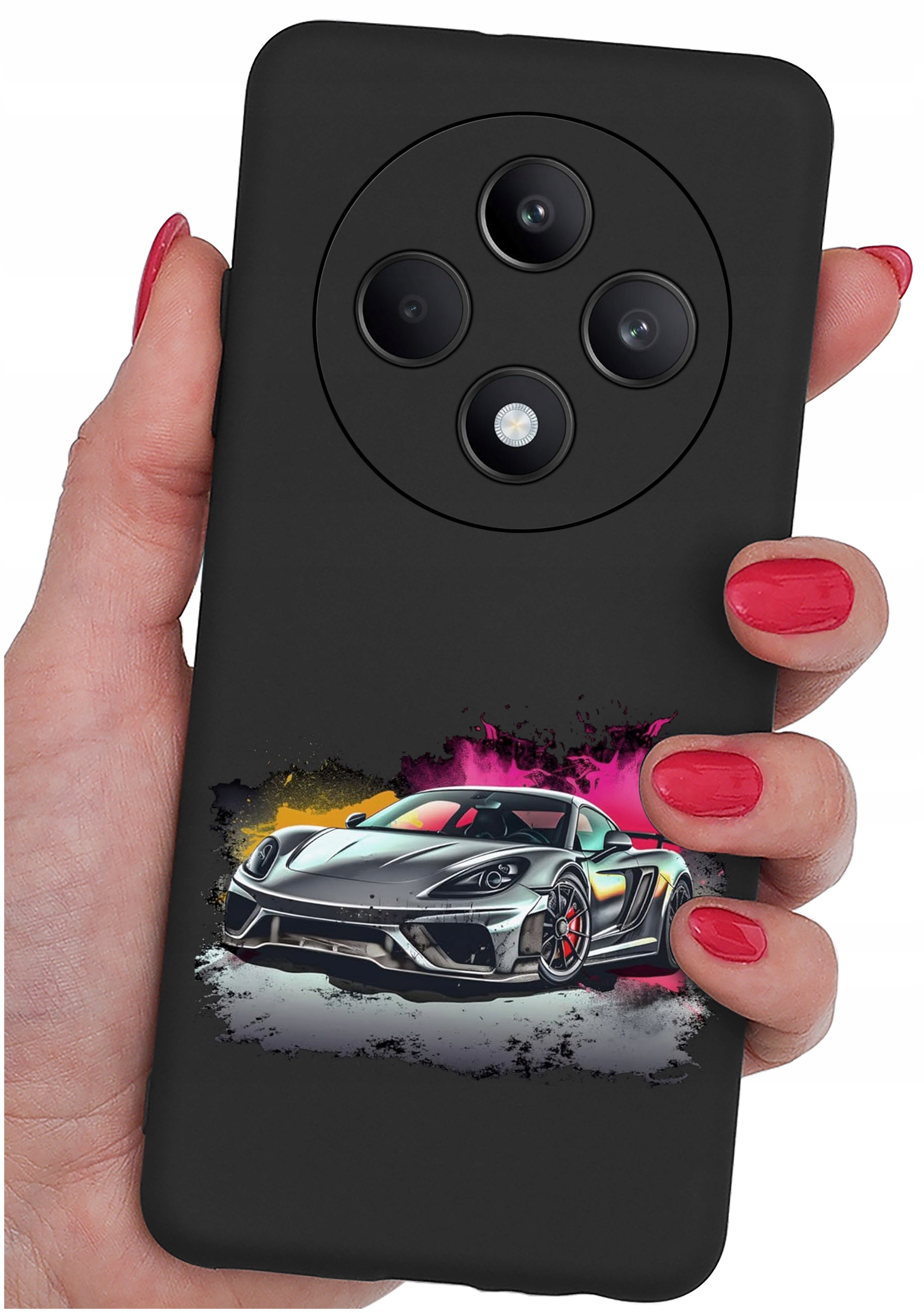 Etui do Oppo Reno 12 F 5G | 12 FS 5G WZORY | Silikonowe Matt Case + Szkło Hartowane 9H