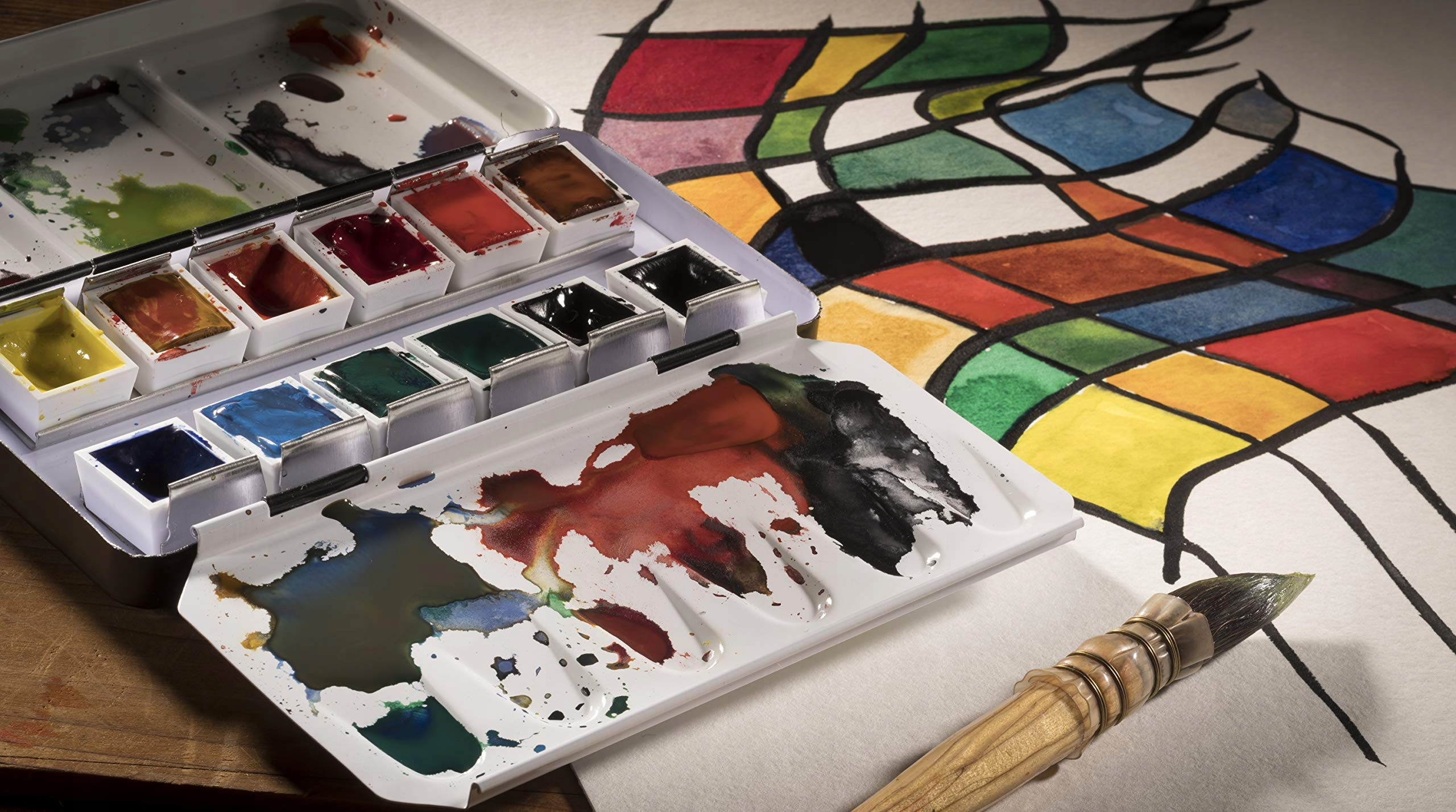 Wysokiej jakości pędzel w zestawie