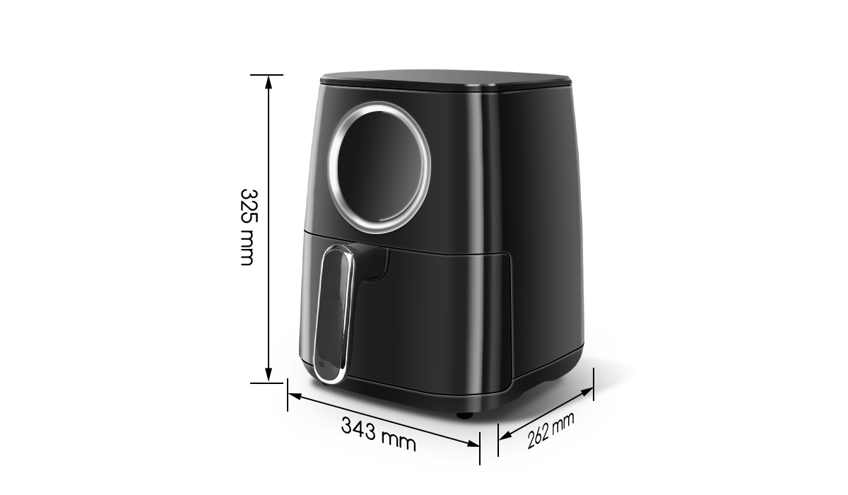 Szybkie ogrzewanie z obiegiem powietrza 360°