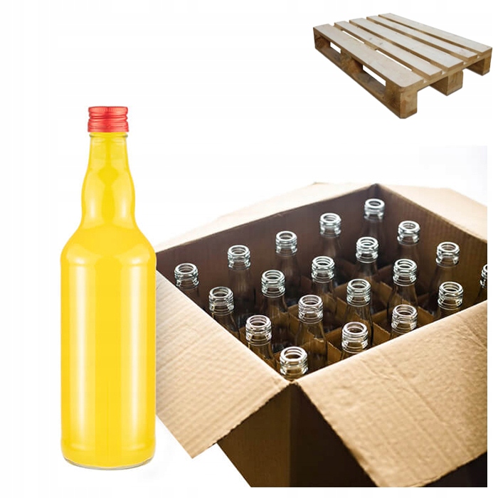 Półpaleta Butelki Monopol 0,5L w Kratownicy 480X – Idealne Opakowanie na Alkohol