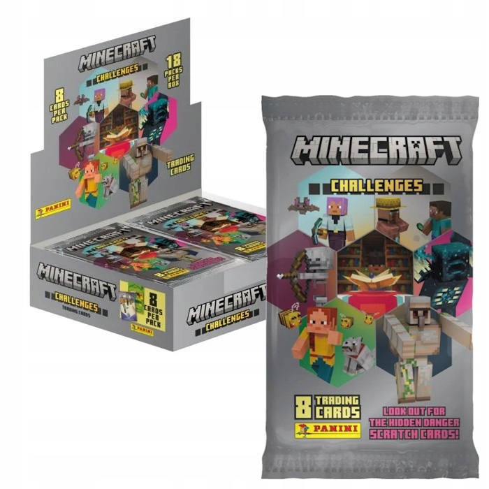 Kolekcjonerskie saszetki z kartami Minecraft Challenges