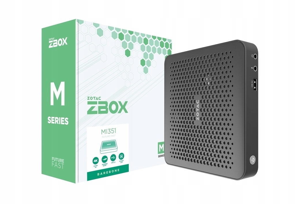 ZBOX MI351 Czarny N100 0,8 GHz – Kompaktowy komputer mini typu barebone