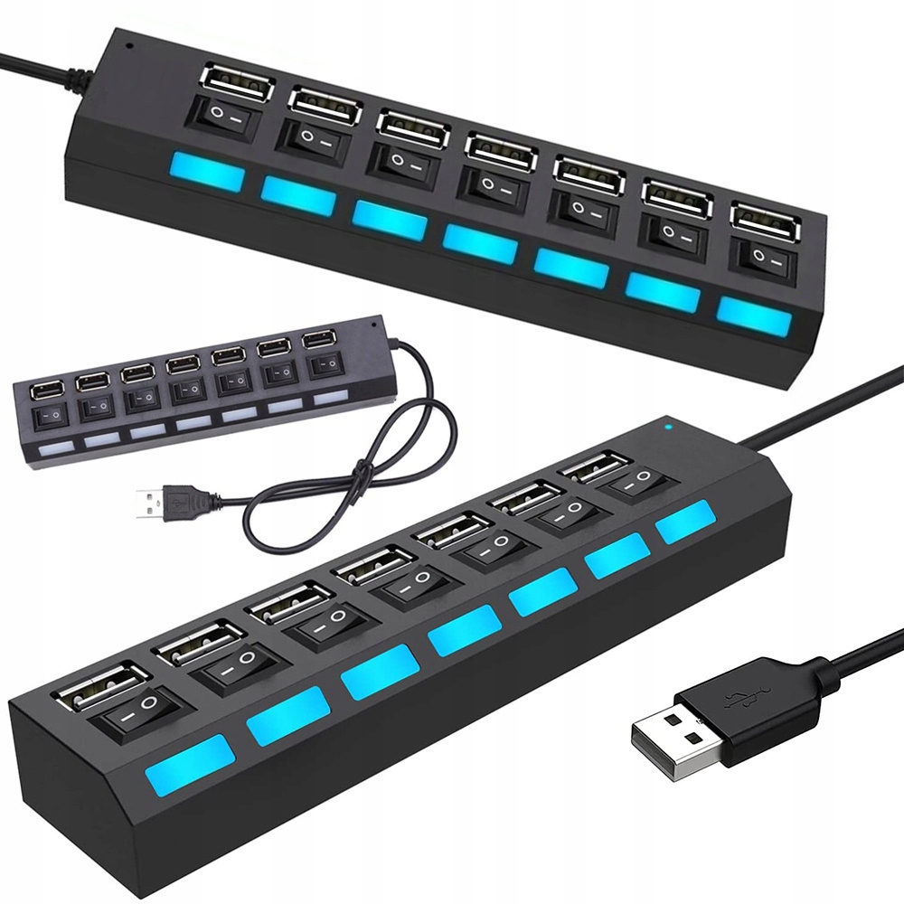 HUB USB 7 PORTÓW ROZDZIELACZ ROZGAŁĘŹNIK SWITCH – Idealne rozwiązanie dla Twojego komputera