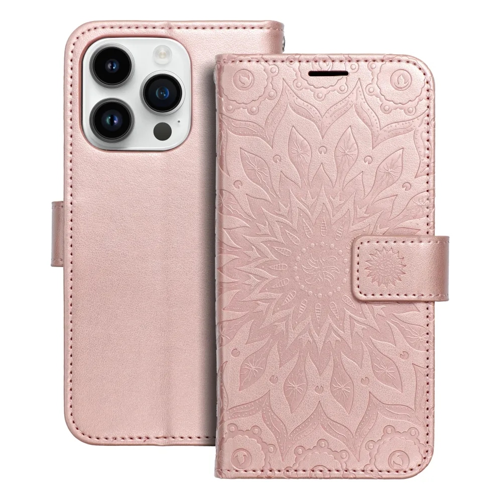 Kabura MEZZO Book do iPhone 14 Pro – Elegancka ochrona z motywem mandala