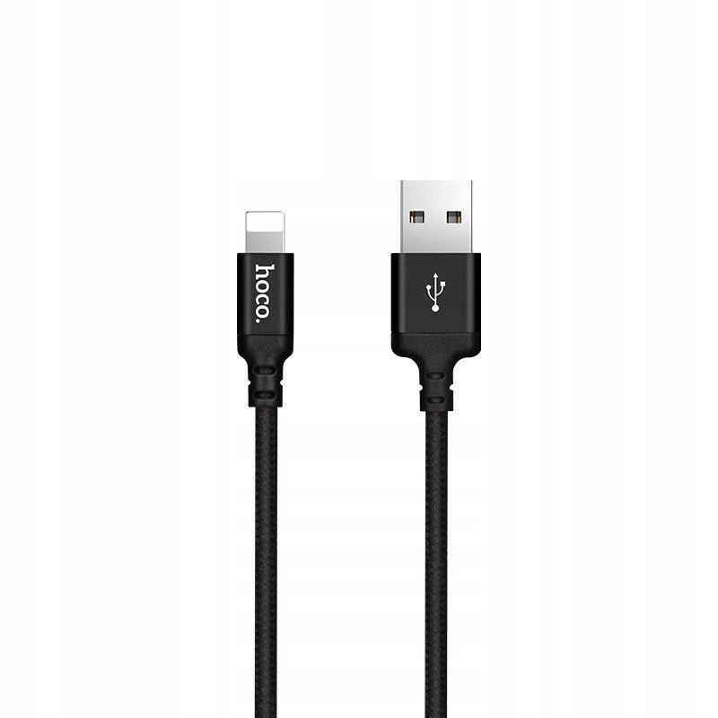 Kabel Hoco X14 USB-A - Lightning 2 m Czarny – Niezawodne rozwiązanie do ładowania i przesyłania danych