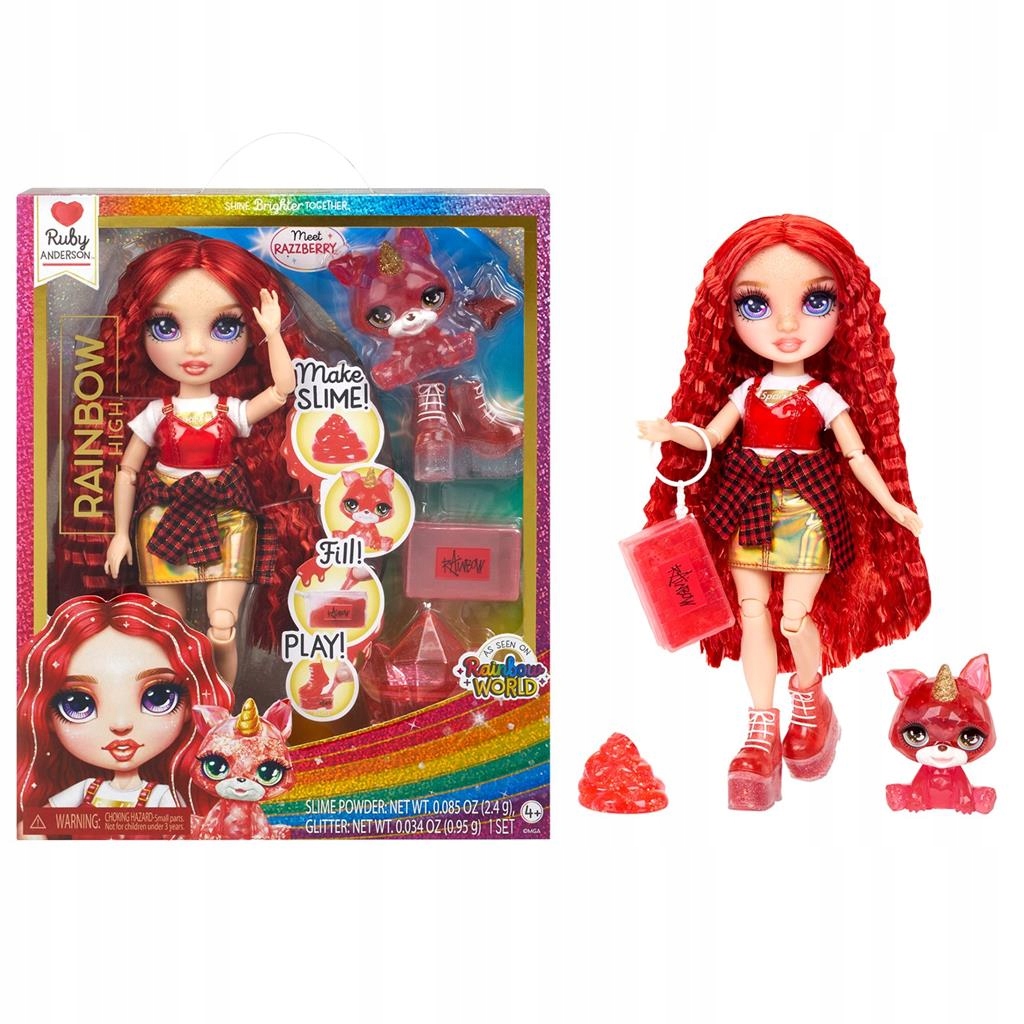 MGA Entertainment Classic Rainbow High Fashion Doll - Ruby – Kolorowa przygoda dla dzieci