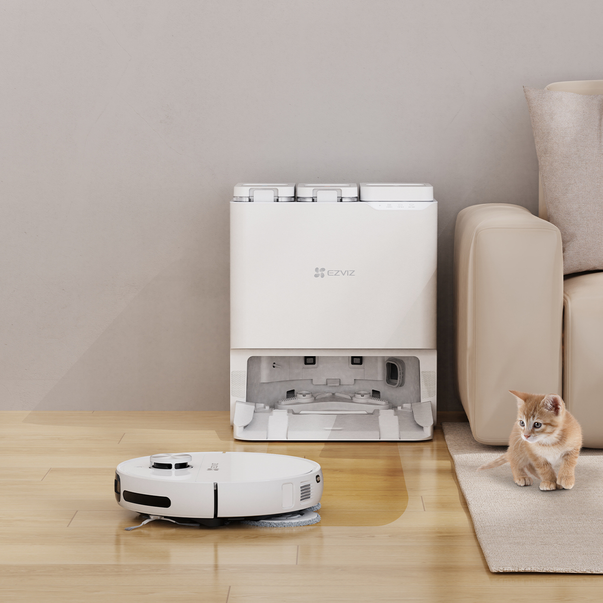 Inteligentne wykrywanie przeszkód i dywanów