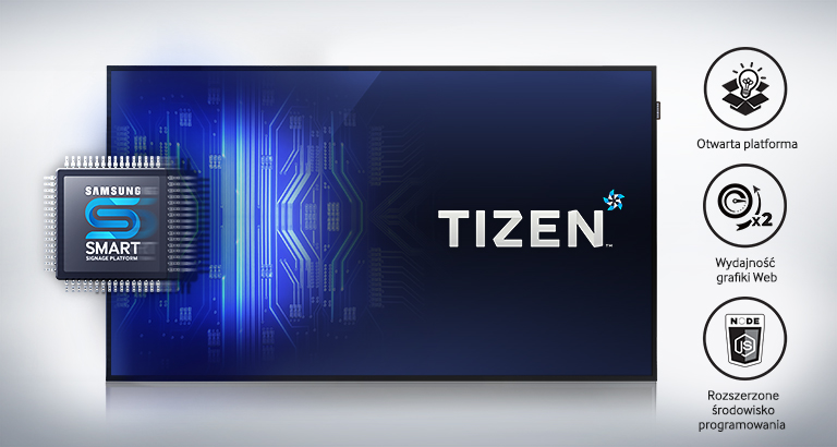 Wbudowany odtwarzacz oparty o system TIZEN™
