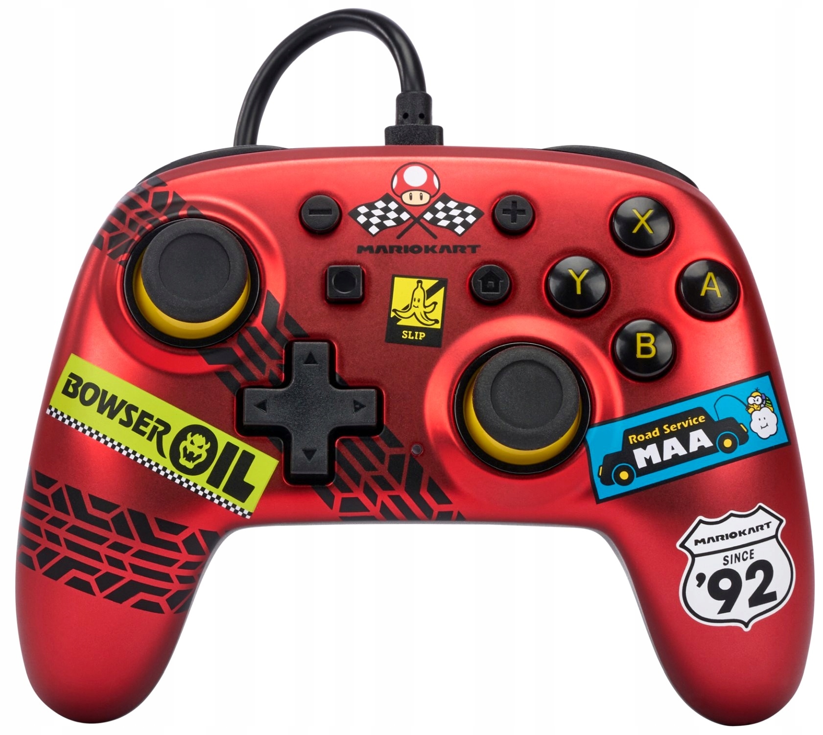 Pad PowerA SWITCH Pad przewodowy NANO Mario Kart: Racer Red – Idealny kontroler do Nintendo Switch