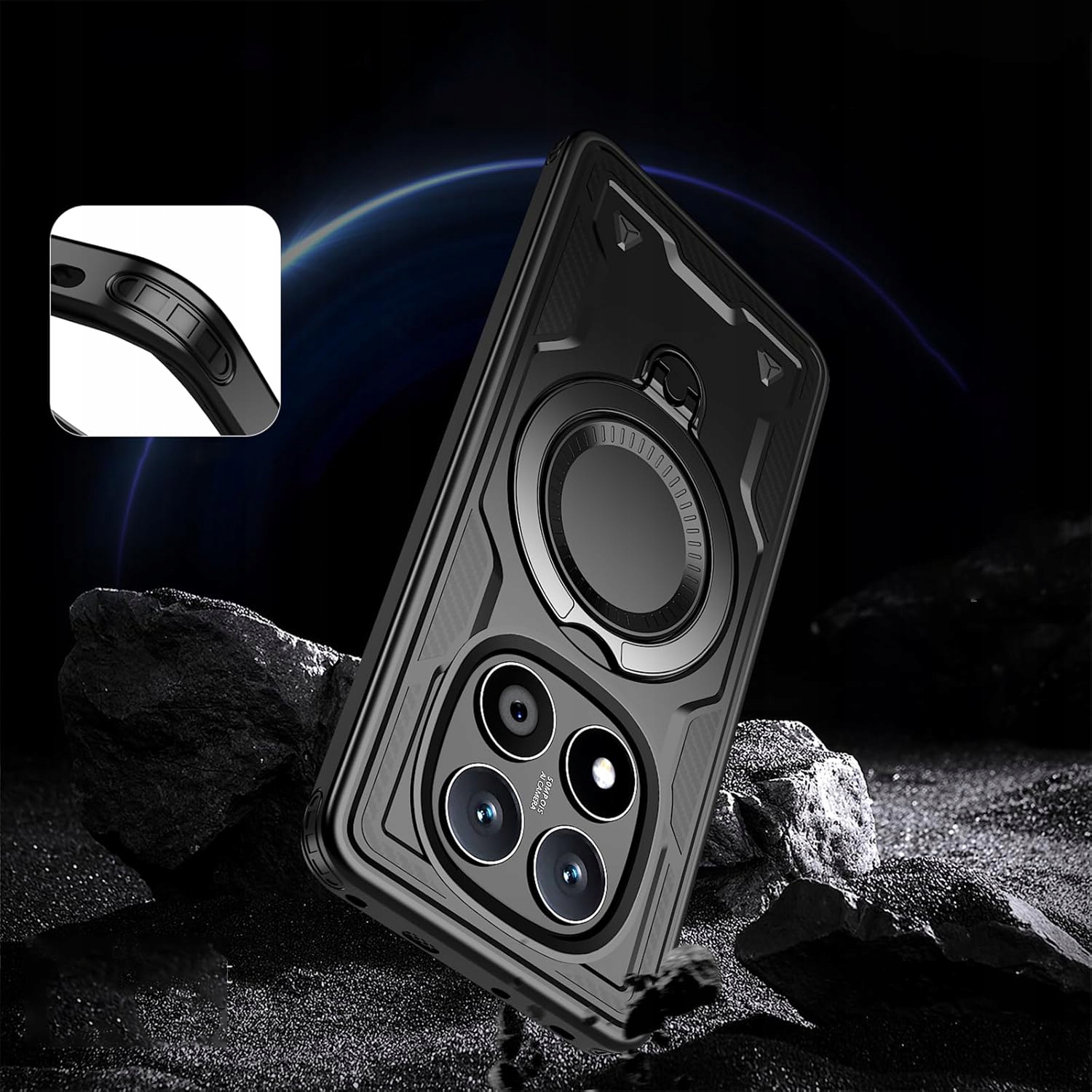 Elegancki czarny kolor – Nowoczesny design dla Twojego smartfona