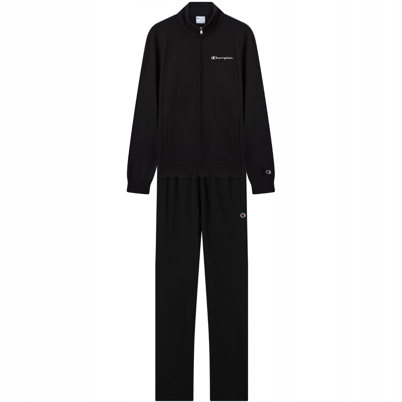 Dres męski Champion Full Zip Suit czarny 222248 KK001 – Komfort i styl na co dzień