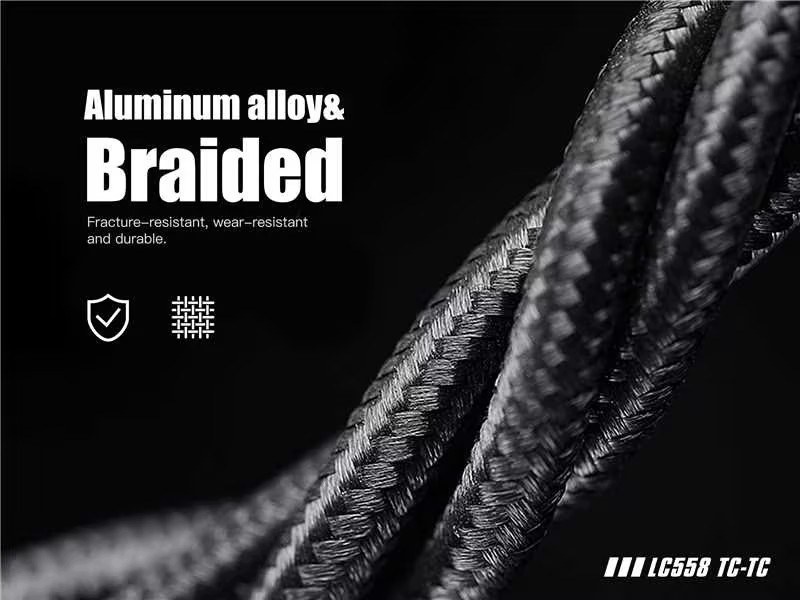 Materiały wysokiej jakości – Aluminium i specjalny oplot dla lepszej trwałości
