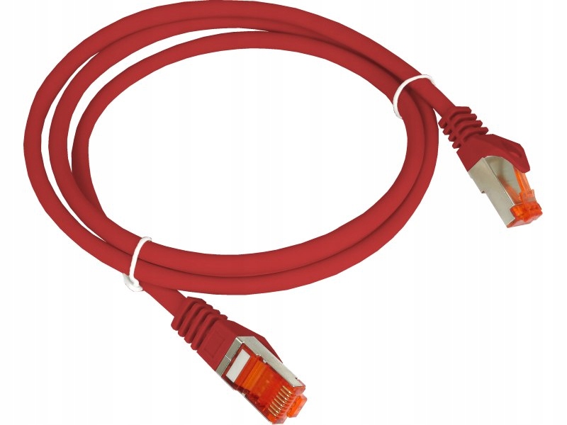 Patch-cord F/UTP kat.6 PVC 3.0m czerwony – Idealne połączenie dla Twojej sieci