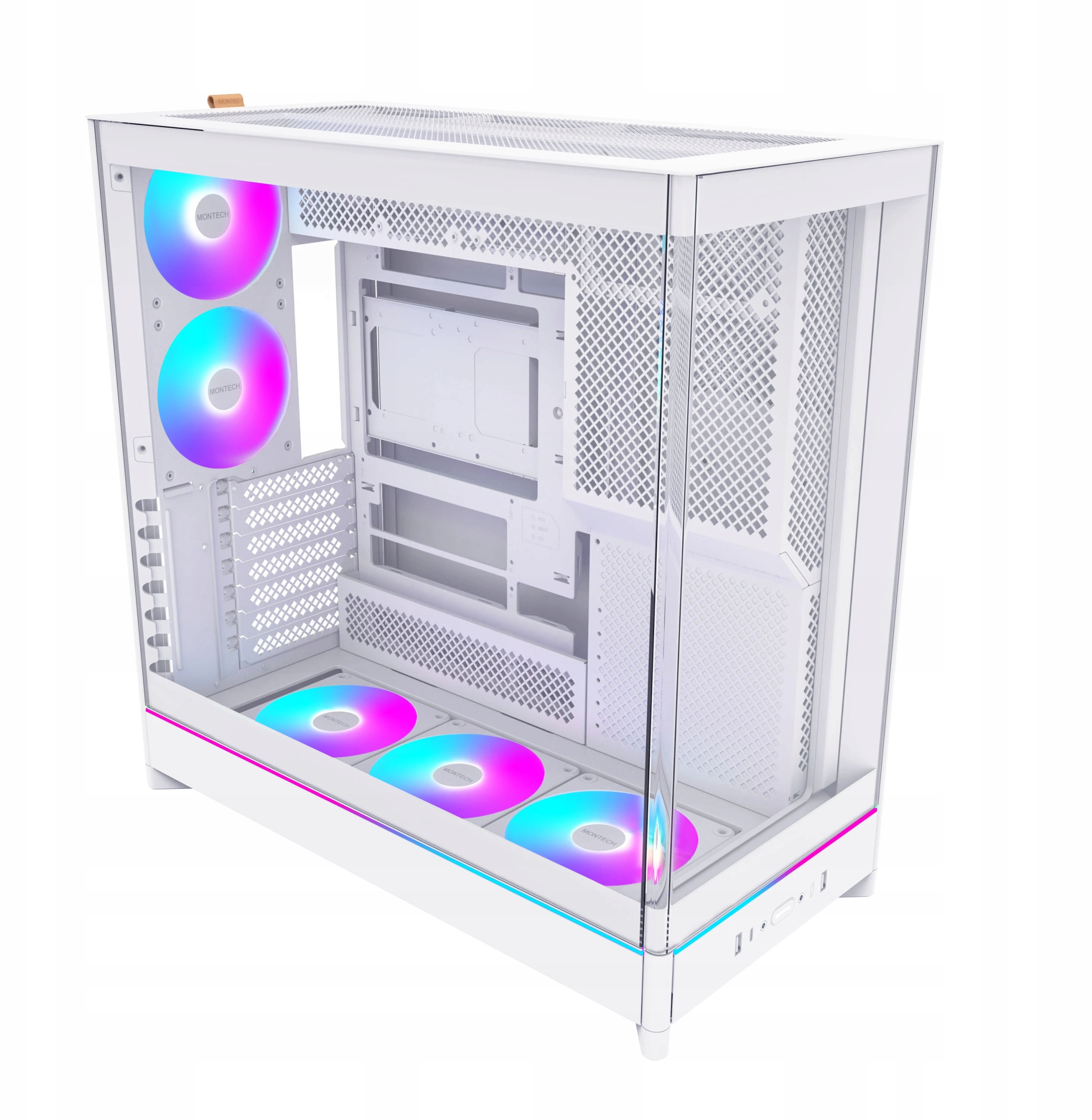 Obudowa Montech HS02 PRO – Elegancja i wydajność w białym kolorze