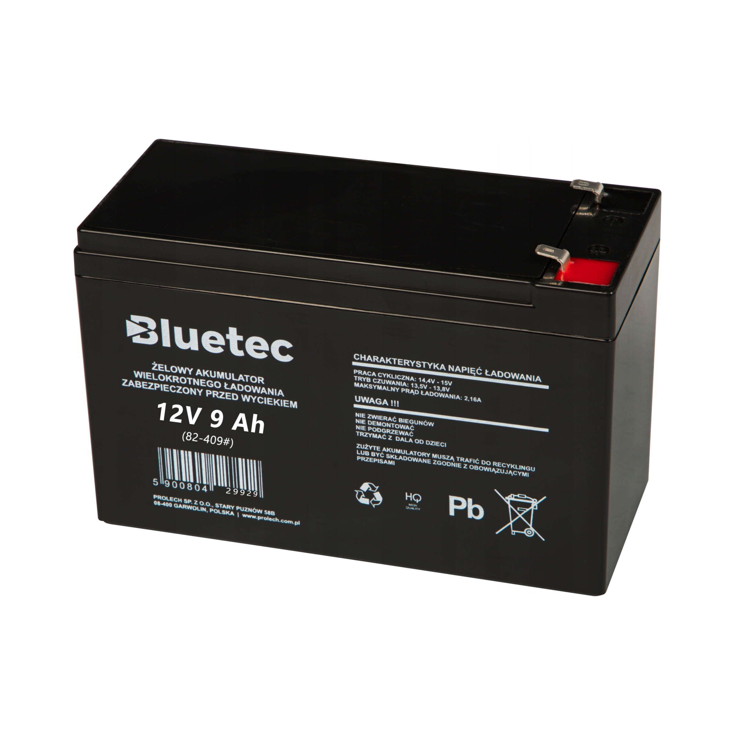 Akumulator żelowy 12V 9Ah BLUETEC – Niezawodne źródło zasilania