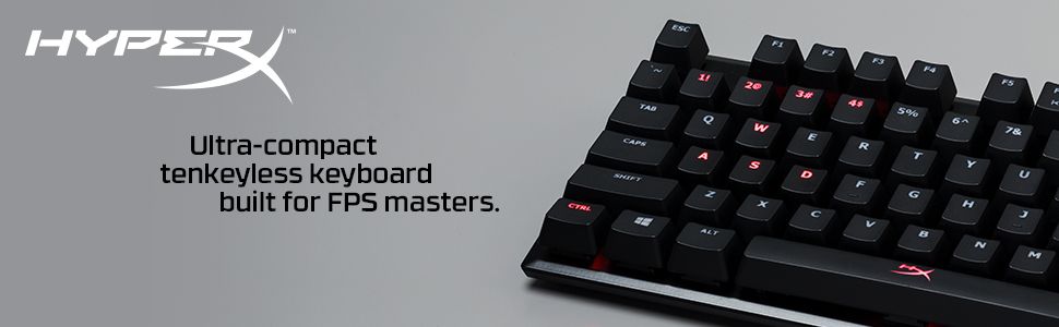 Ultrakompaktowa klawiatura bez klawiszy numerycznych dla profesjonalnych graczy FPS