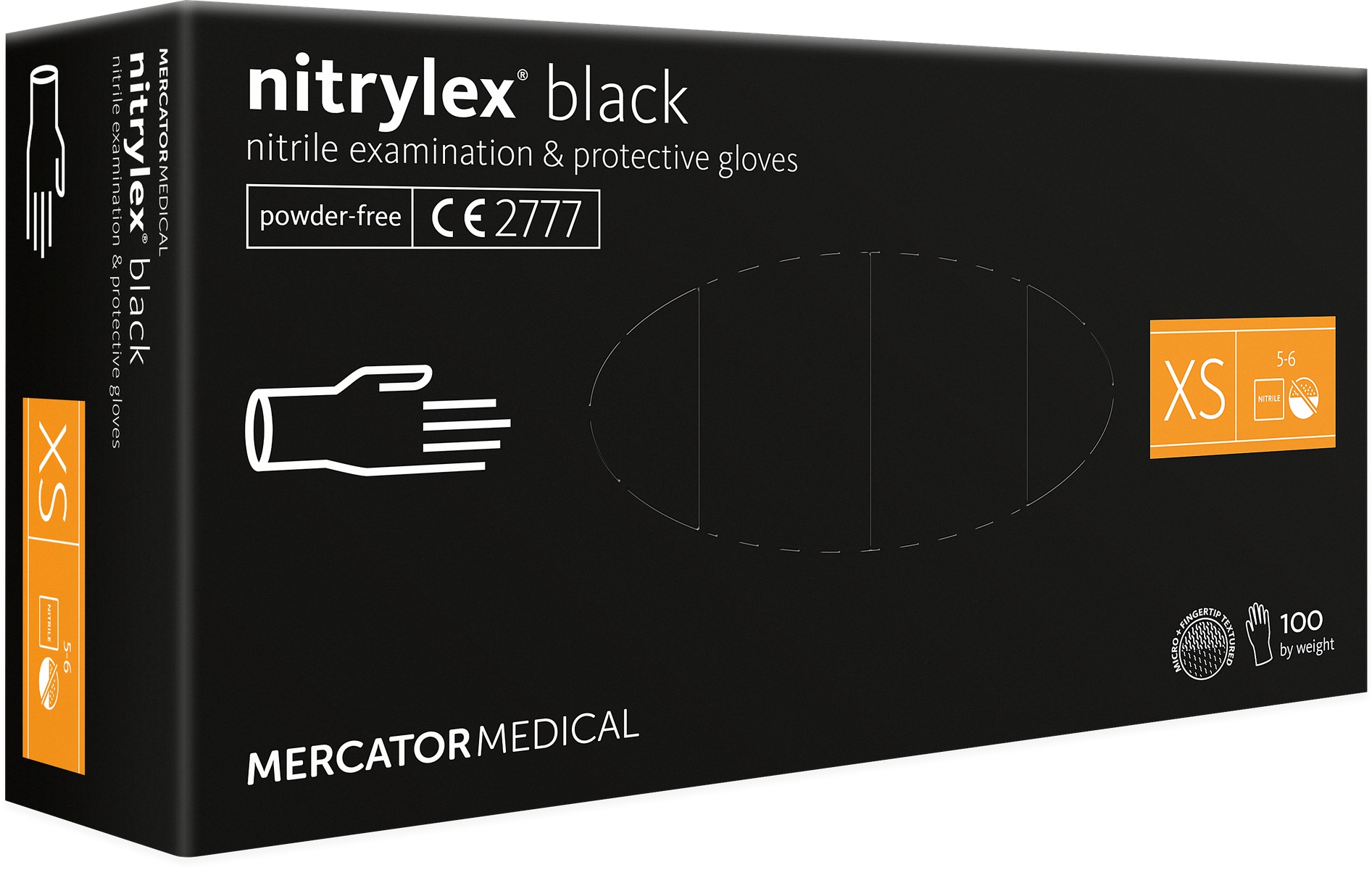 Rękawice Nitrylowe 100 sztuk - Czarne Nitrylex Black dla Twojej ochrony