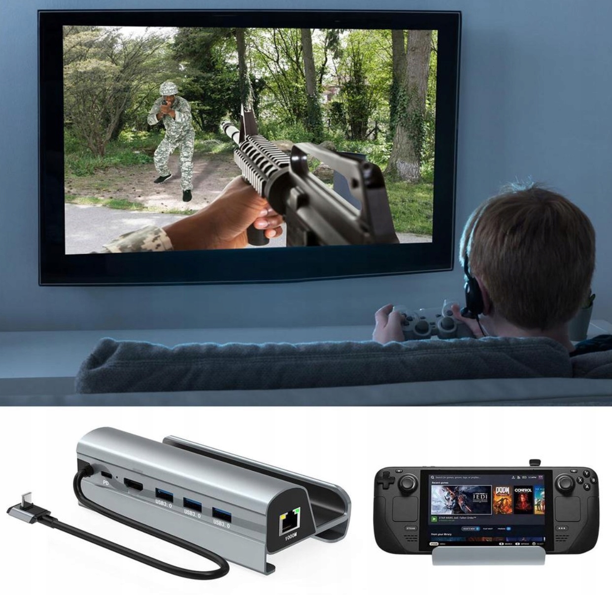 Funkcjonalność stacji dokującej z HDMI 4k