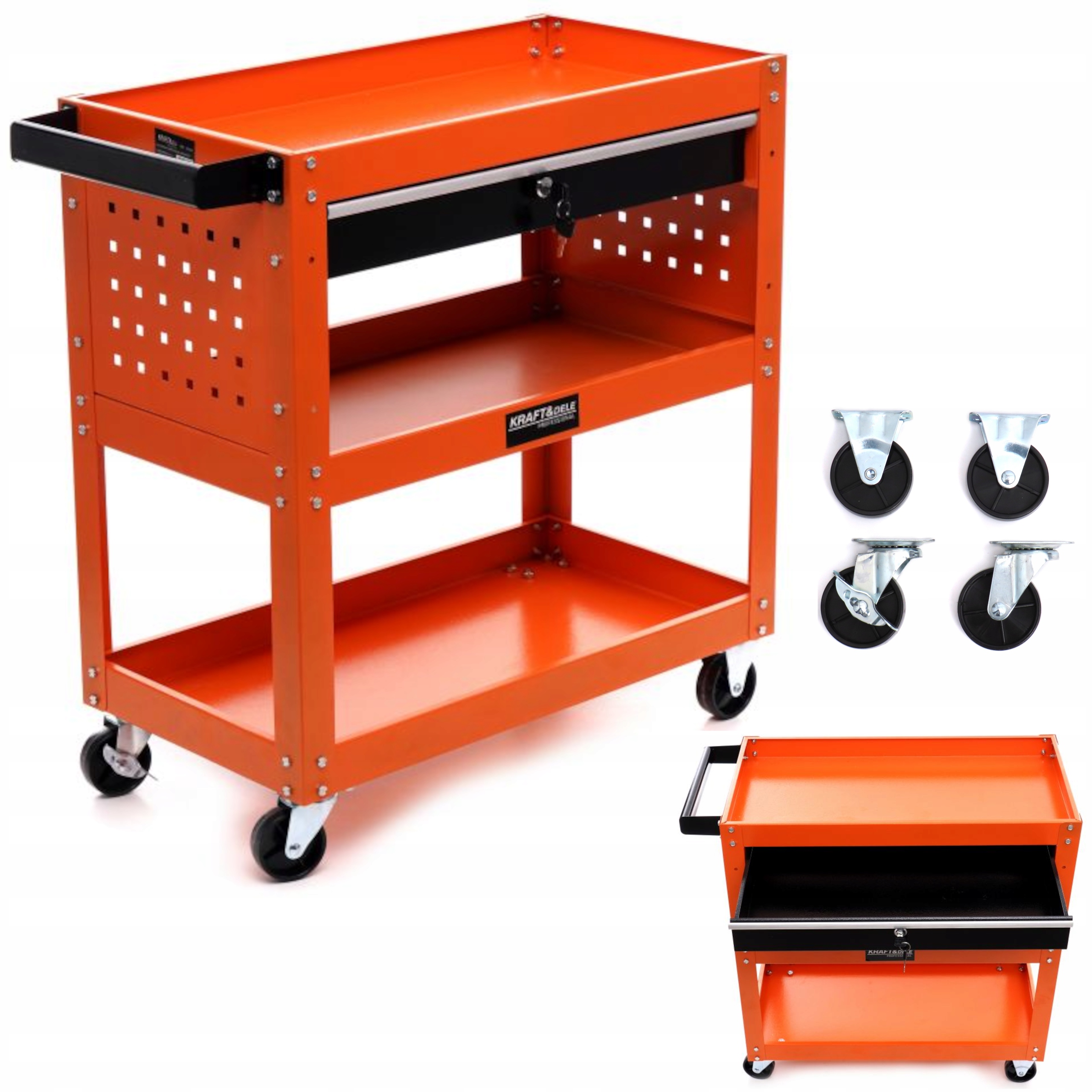 Praktyczne przechowywanie narzędzi – szuflada i półki