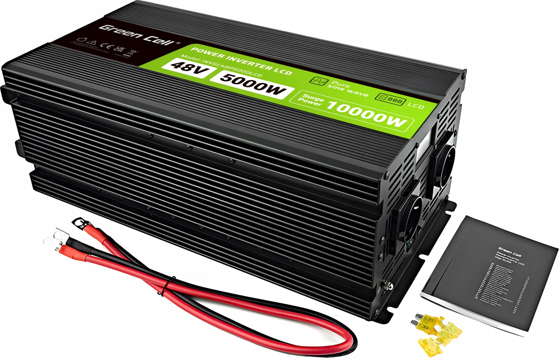Przetwornica Green Cell GREEN CELL PRZETWORNICA LCD 48V/230V 5000W/10000W – Niezawodne zasilanie wszędzie