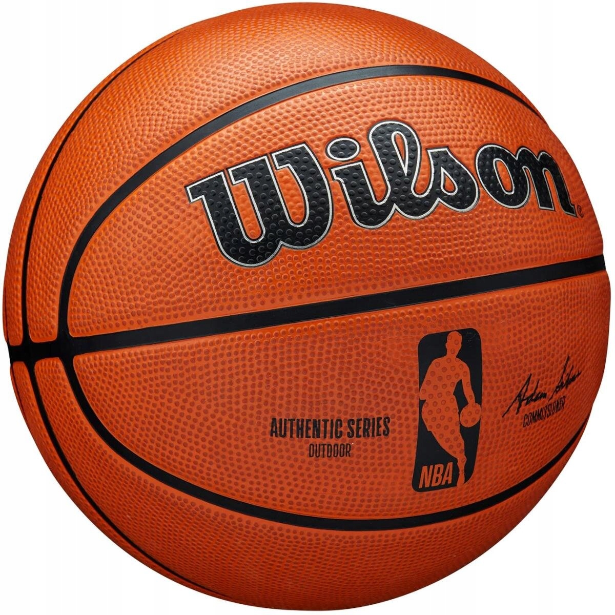 Piłka do koszykówki Wilson NBA Authentic Series Outdoor R.7 – Idealna do gry na świeżym powietrzu