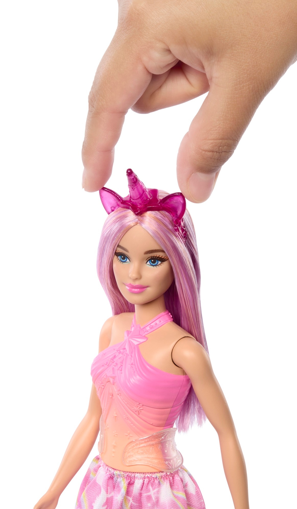 Fantazyjne włosy i akcesoria jednorożca