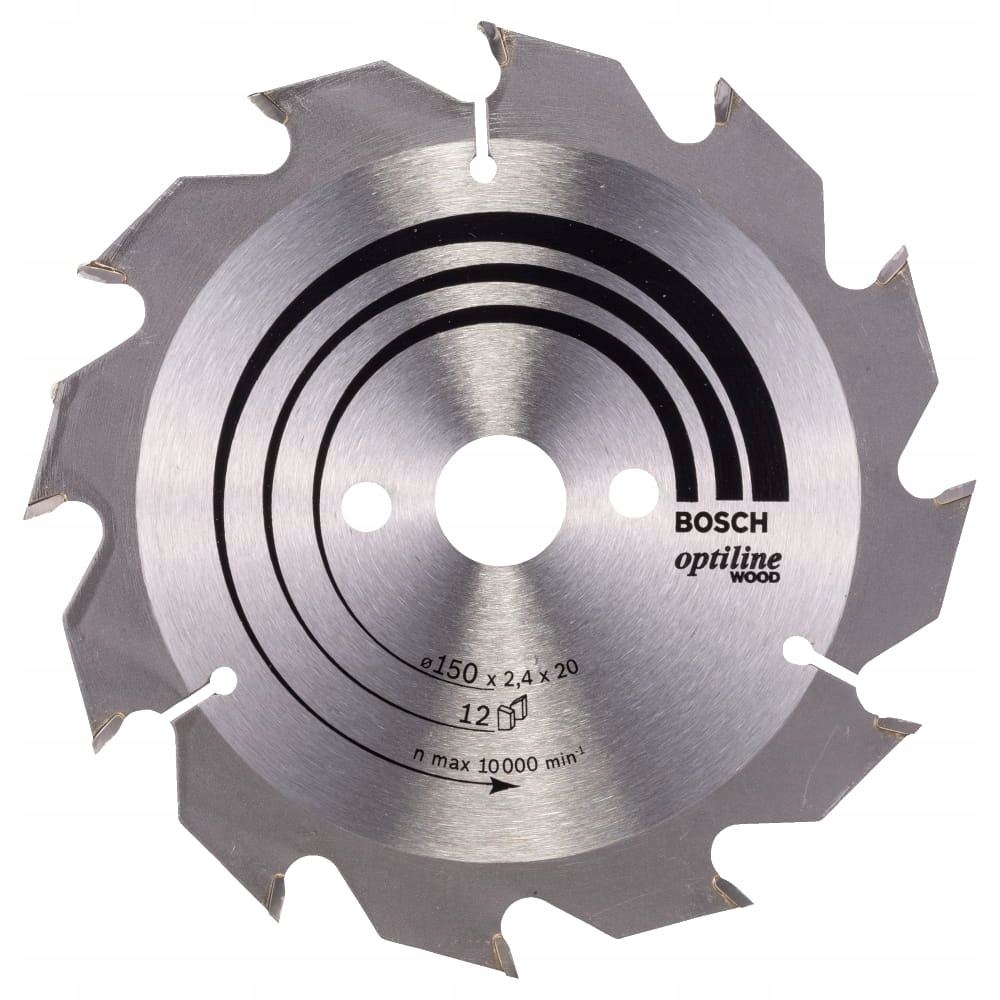 Tarcza pilarska Bosch Optiline Wood 150x20-12 – Precyzyjne cięcie drewna